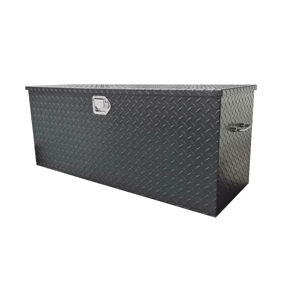 Boîtes à outils pour camions à ouverture supérieure avec pulvérisation électrique noire