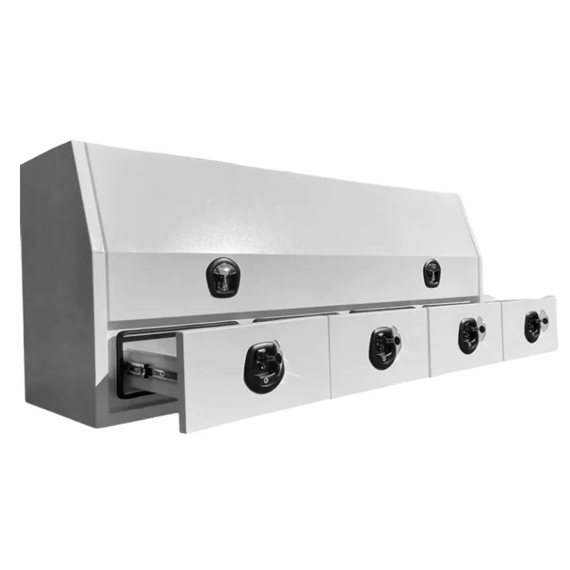 Boîte à outils à ouverture latérale en aluminium