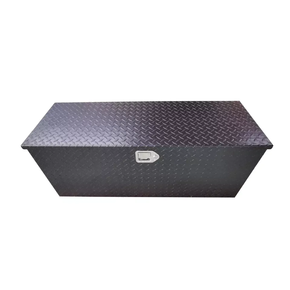 Boîtes à outils pour camions à ouverture supérieure avec pulvérisation électrique noire