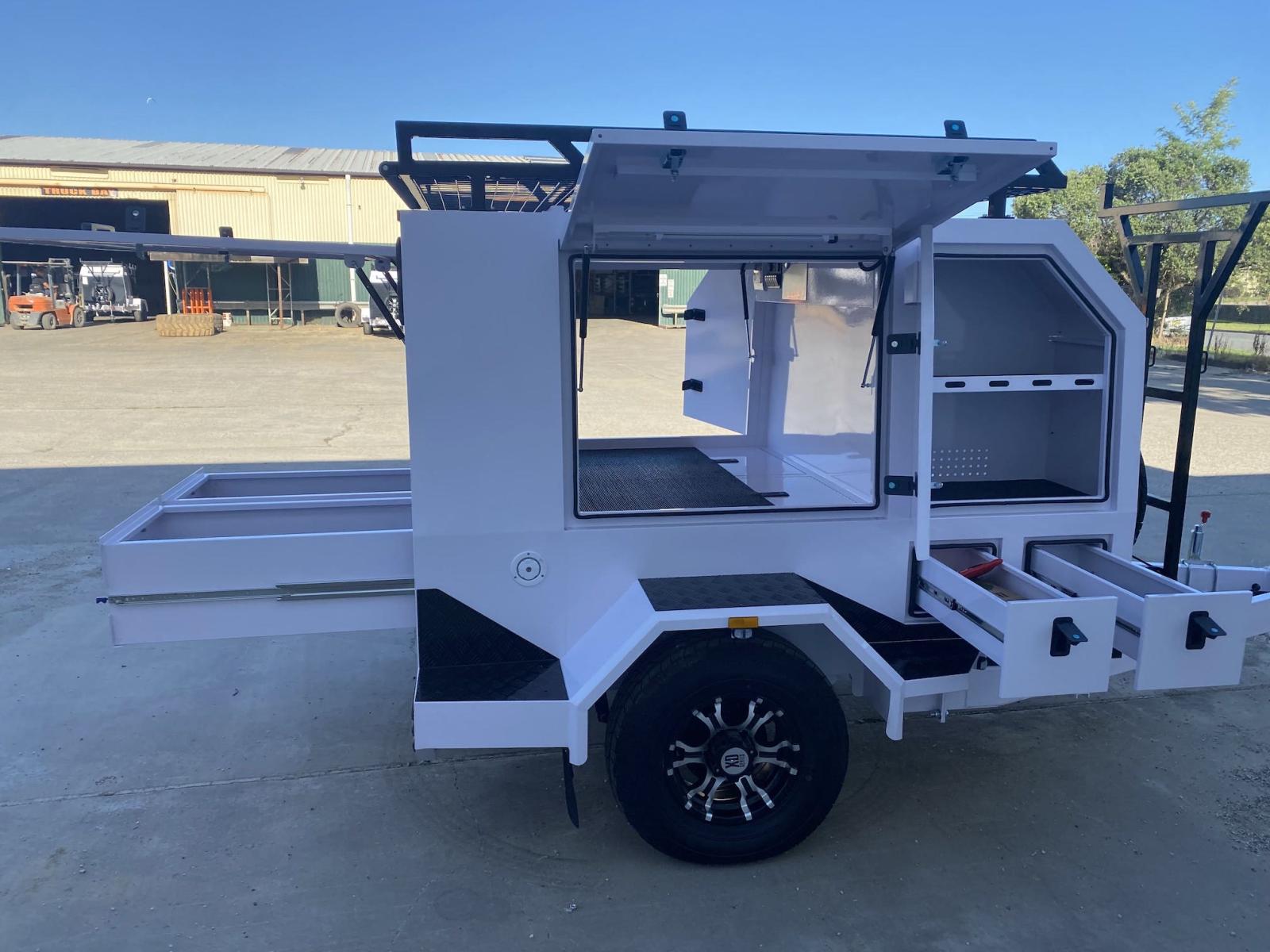 Grande remorque artisanale à un essieu