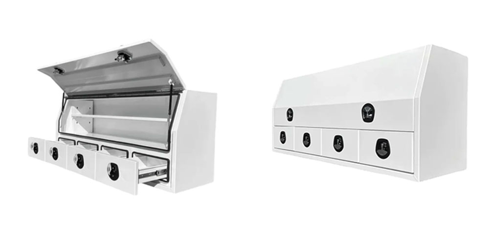 Boîte à outils à ouverture latérale en aluminium Boîte à outils à ouverture latérale en aluminium